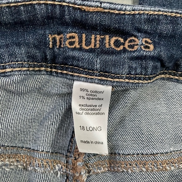 Maurices Denim Jeans - 18 Long Curvy - Picture 4 of 9